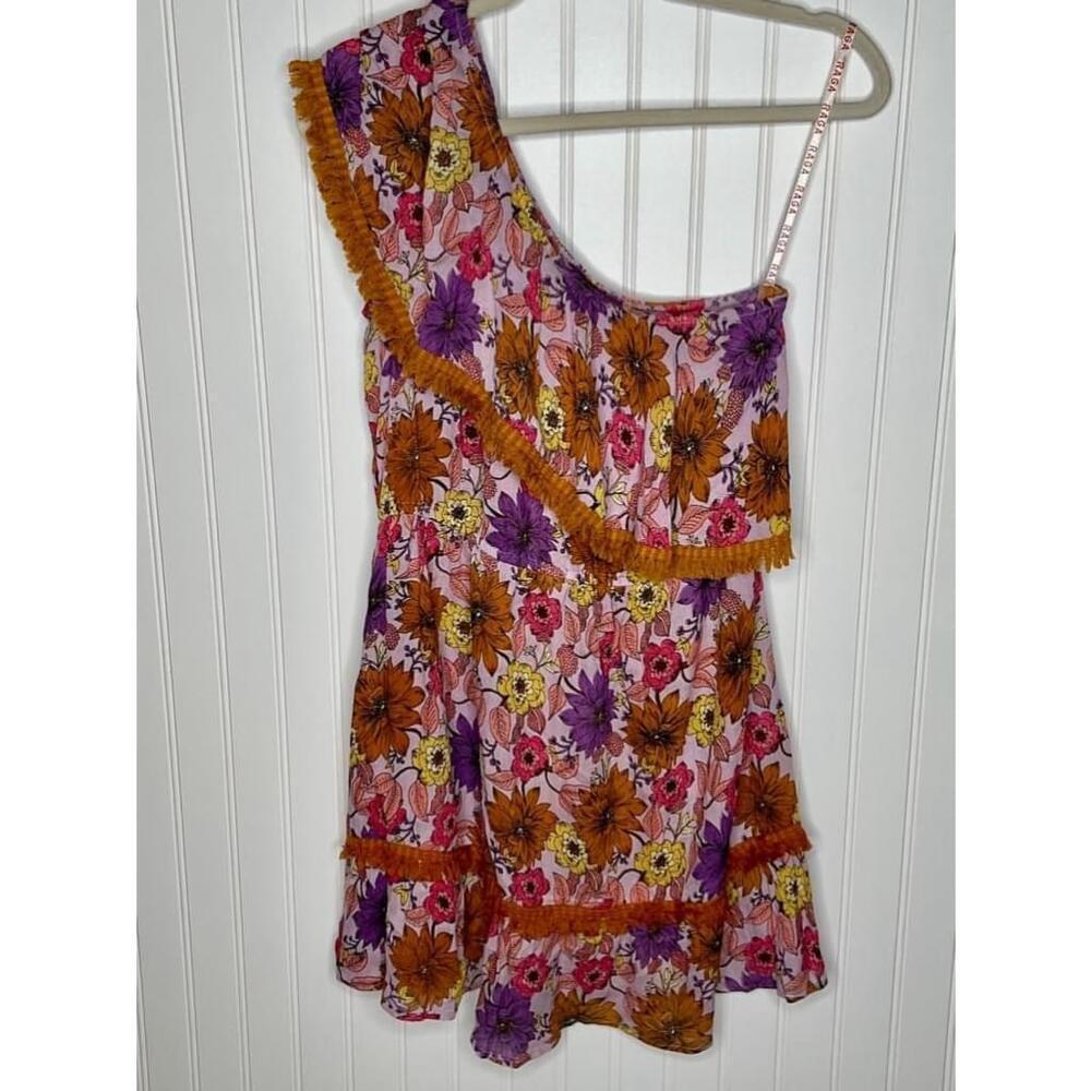 Women's Raga wild garden Floral One Shoulder Dress Size M NWOT - Picture 4 of 7
